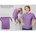 thumbnail image 5 of oneOone Rayon Purple Fabric Geometric Fabric For Sewing Printed Craft Fabric By The Yard 56 Inch Wide, 5 of 5
