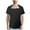 #216-Black, variant on Men's Solid Color Post-Surgery Recovery Care Short Sleeve Shirt with Snap Button Collar, Round Neck Comfortable Breathable Casual Men's Top
