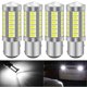 thumbnail image 1 of White 1157 BAY15D P21/5W 5630 33SMD Canbus LED Bulbs 900LM Super Backup Light Parking Light Brake Rear Fog Light Position Taillight 12-30V 3.6W(4pcs), 1 of 5