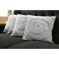 thumbnail image 5 of Ambesonne White Throw Pillow Cover 4 Pack, Modern Sesign Pattern, 18", Black and White, 5 of 5