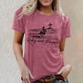 thumbnail image 2 of Trendfront Womens Summer Tops Western Riding with Purpose Graphic Tee Short Sleeve Crewneck Fashion T Shirts Casual Inspirational Shirts, 2 of 6