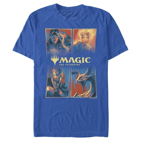 Men s Magic: The Gathering Character Panels Graphic Tee Royal Blue Medium