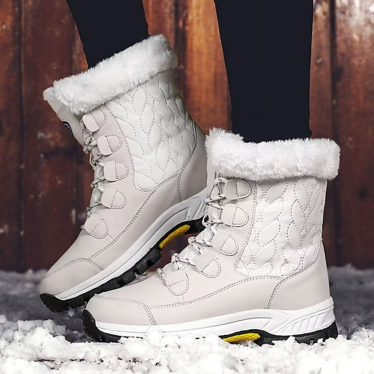 Fur lined hotsell waterproof shoes