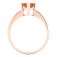 thumbnail image 4 of 2.5 ctw Solitaire Anniversary Ring for Women | Marquise Cut Simulated Red Diamond | Hyperallergenic Solid 18K Rose Gold, 4 of 5