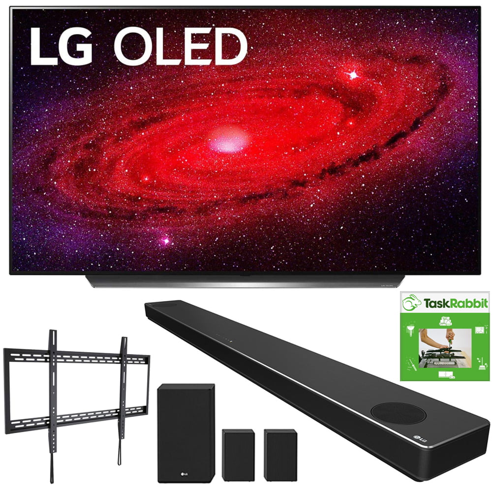 LG OLED77CXPUA 77inch CX 4K Smart OLED TV with AI ThinQ (2020) Bundle with LG SN11RG 7.1.4 ch