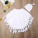 thumbnail image 5 of Sonducket Disfraz blanco de Halloween para niños, disfraz creativo y divertido para fiestas, capa para Halloween, sombrero, Cosplay Disfraces de disfraces blanco XL, 5 of 6