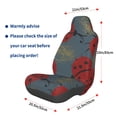 thumbnail image 3 of Goofa Ladybug Pattern Elastic Car Seat Cover - Stretchable Auto Seat Protector, Easy to Install and Clean for Cars, SUVs, Trucks, and Vans, 3 of 5