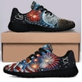 thumbnail image 3 of Patriotic Eagle God Bless America Shoes Sneakers Black Size 5, 3 of 7