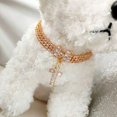 thumbnail image 3 of Rhinestone Pet Neck Chain - Fashion Costume Accessories - Puppy Collar with Pendant for Small Dogs, 3 of 8