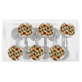 thumbnail image 5 of Sunflower Shower Curtain Hooks（Set of 12）for Home Hotel Shower Rods Bathroom Crystal Glass Print Stainless Steel Round Curtain Hooks, 5 of 5