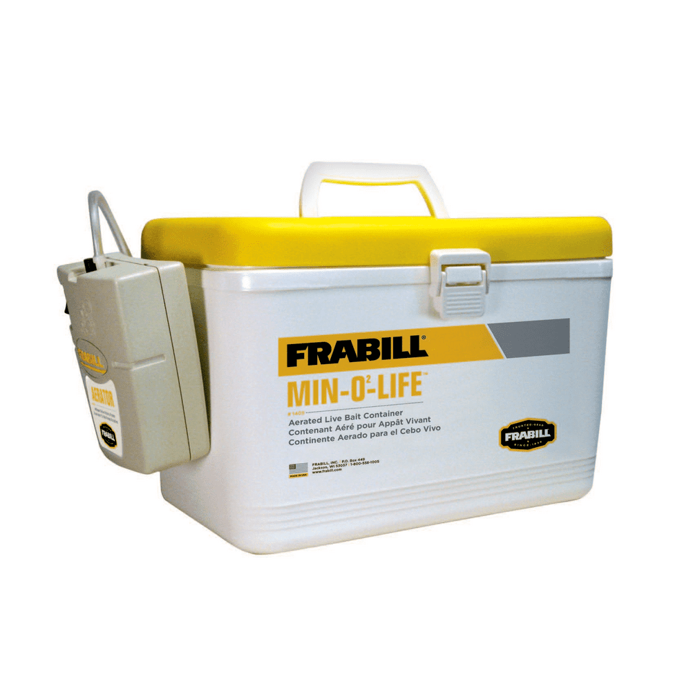 Frabill Fishing Bait Station Aerated Live Bait Cooler, Advanced Tackle