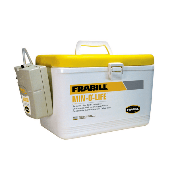 Frabill Fishing Bait Station Aerated Live Bait Cooler, Advanced Tackle