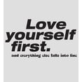 thumbnail image 5 of "Love Yourself First" Women's Vivid White Crew Neck Short Sleeve Top-Medium, 5 of 6