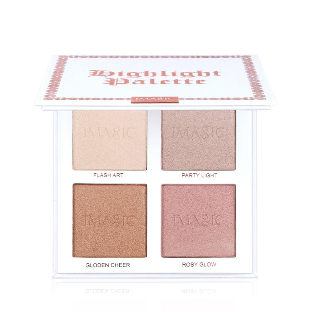 Zonghan Highlighter Shimmer Powder Palette Face Contouring Makeup Highlight Brighten Face Bronzer