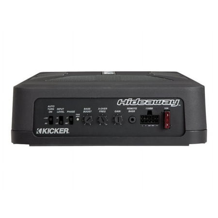 KICKER - Hideaway 8" Subwoofer with Enclosure and Integrated 150W Amplifier - Black