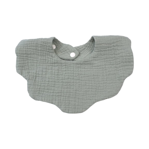 YOUYEDIAN Baby Bibs for Drooling and Teething Newborn Drool Bibs Infant Cute Bibs for Baby Boy Girl (Light Green, One Size)