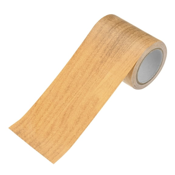Uxcell 1-Roll Wood Grain Repair Tape, 2.24inch x 15ft Self-Adhesive Wood Floor Tape, Realistic Textured Repair [Wheat Maple]