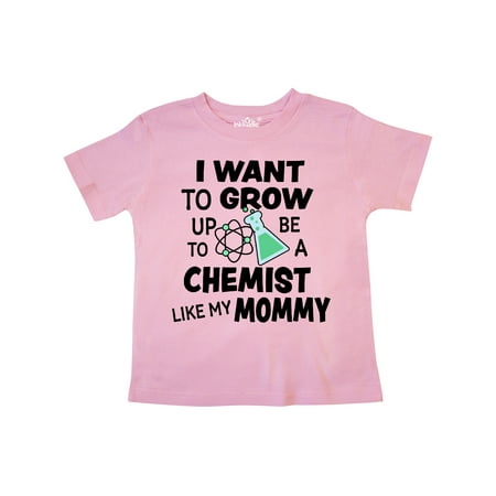 

Inktastic I Want To Grow up To Be a Chemist Like My Mommy Gift Toddler Boy or Toddler Girl T-Shirt