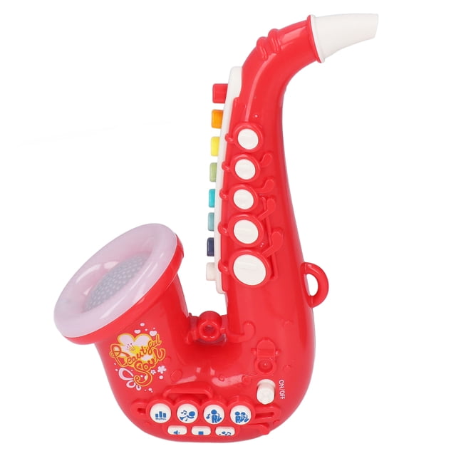 Juguete de Saxofón, 4 Modos de Reproducción de Música Juguete de Saxofón para Niños Llave Colorida Juguete de Saxofón Portátil para Niños Precioso Instrumento musical