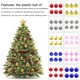 thumbnail image 4 of 6 piezas 6cm Bolas de Navidad Adornos para árboles de Navidad Decoraciones colgantes Bolas de Navidad FleinngHoz JD708521056, 4 of 4