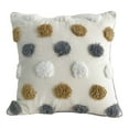 thumbnail image 2 of sunsanly Boho Throw Pillow with Braided Rope Pattern And Tassels Soft Cotton Linen Textured Cushion for Sofa Bed Office, 2 of 8