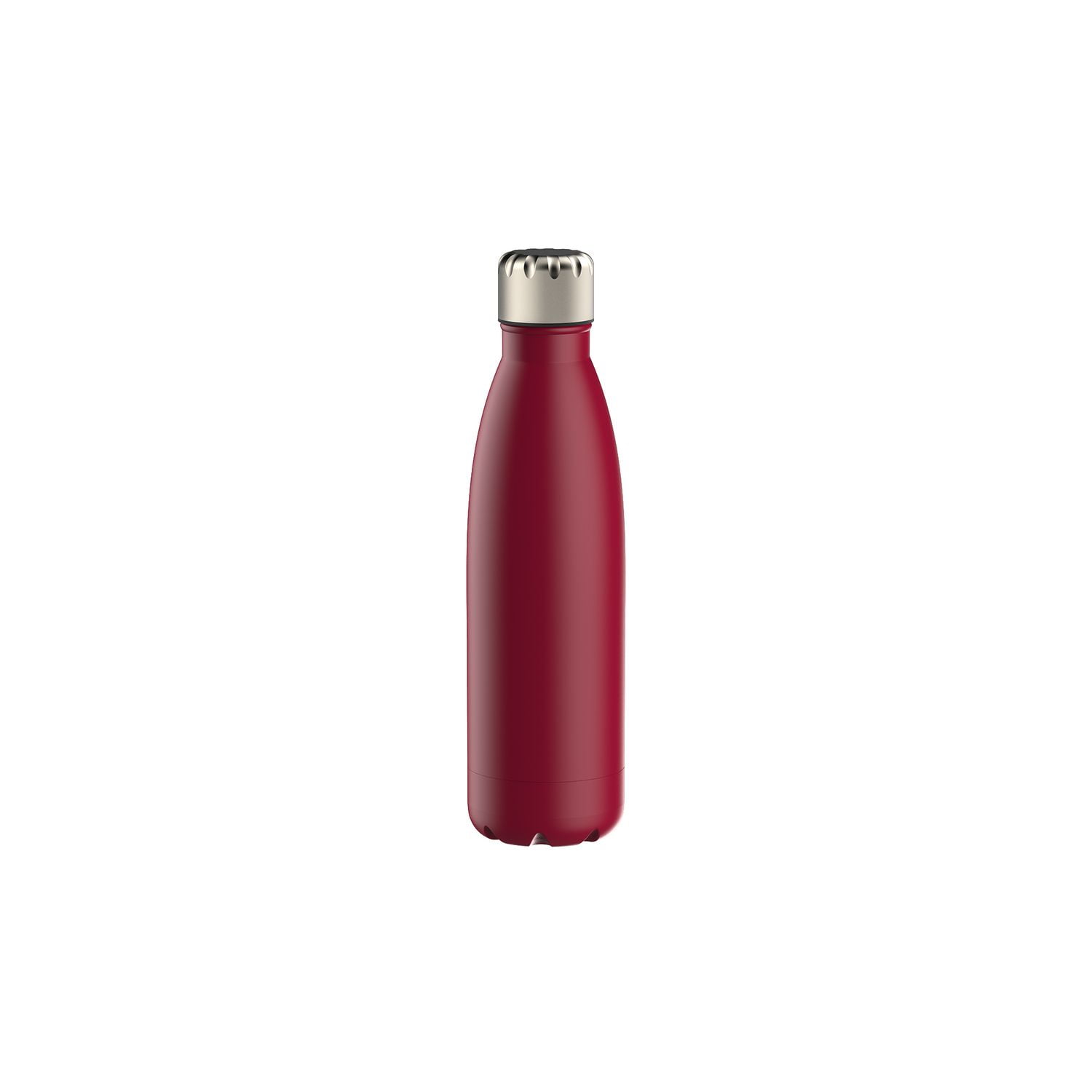 GoZone 5mm Printed Yoga Mat with Solid Colour Water Bottle – Waves - Burgundy Combo