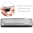 thumbnail image 4 of Blues Harmonica, Cadeaux pour Débutants, Laiton Plaque Phosphore Bronze Abs Résine Imperméable à l'Eau pour les Professionnels de la Performance Musicale Enfants Noir, 4 of 8