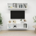thumbnail image 2 of vidaXL Wall-mounted TV Cabinets 2 pcs White Engineered Wood, 2 of 46