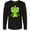 AB-Black, variant on Inktastic Cute Frog, Green Frog, Frog Prince, Crown Long Sleeve T-Shirt