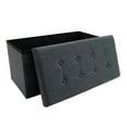 thumbnail image 2 of Ottoman Mainstays Plegable color gris, 2 of 4