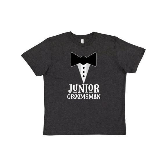 Inktastic Junior Groomsman Boys Wedding Party Mock Tux Youth T-Shirt