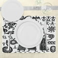 thumbnail image 3 of Ambesonne Tribal Place Mats Set of 4, Prehistoric Cave, Standard Size, Black White, 3 of 6
