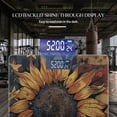 thumbnail image 3 of Bathroom Scale, Highly Accurate Digital Body Scale,Precisely Measures Weight up to 400 lbs-Sunflower In The Center Of American Flag, 3 of 4