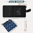thumbnail image 3 of Small Wallet For Women Bifold Leather Pocket Coin Credit Card Holder With RFID Blocking Elephants Blowing Bubbles Pattern, 3 of 6