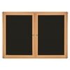 Ghent 34" x 47" 2 Door Ovation Cherry Frame Black Felt
