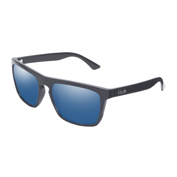 Gafas de sol HUK Siwash con lentes polarizadas azul espejo/mate negro