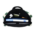 thumbnail image 5 of FORMRS 16" Laptop Bag Carrying Sleeve Case with Handle Travel Shoulder Briefcase, Green and White Plaid Pattern, 5 of 8