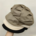 thumbnail image 2 of CoCopeaunts Pleated Octagonal Beret Caps For Women Spring Lady Cotton Newsboy Hats Vintage French Painter Hat Autumn Girls Ivy Military Caps, 2 of 6