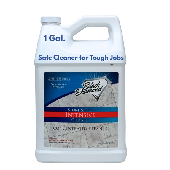 Black Diamond Stoneworks Stone & Tile Intensive Cleaner – Professional Deep Cleaner for Marble, Limestone, Travertine, Granite, Slate, Ceramic & Porcelain Tile – Acid-Free Concentrate (1-Gallon)