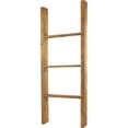 thumbnail image 4 of Ekena Millwork 19"W x 48"H x 3 1/2"D Vintage Farmhouse 3 Rung Ladder, Barnwood Decor Collection, Weathered Brown, 4 of 13