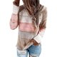 thumbnail image 1 of Sudadera con capucha para mujer Suéteres Bloque de color Sudaderas de manga larga Salón Sudadera con capucha Tops Rosa grande Jormftte WMZY-673-18, 1 of 7