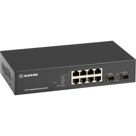GIGABIT ETHERNET (1000-MBPS) WEB SMART SWITCH - (8) 10/100/1000-MBPS COPPER RJ45
