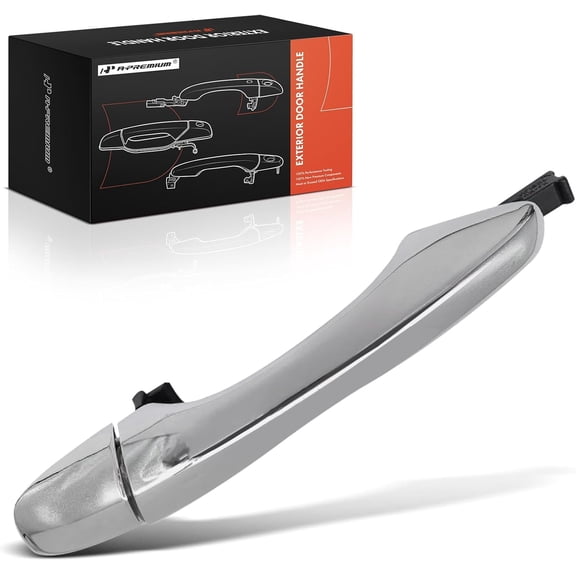 A-Premium Rear Right Passenger Side Exterior Door Handle Compatible with Kia Sorento 2016 2017 2018 2019 2020, Chrome, Replace# 82661-C5010, 83662-C5010