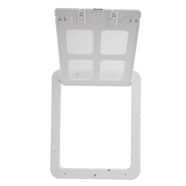 Puerta mosquitera para mascotas Bling Bling plástico sin rebabas color blanco L