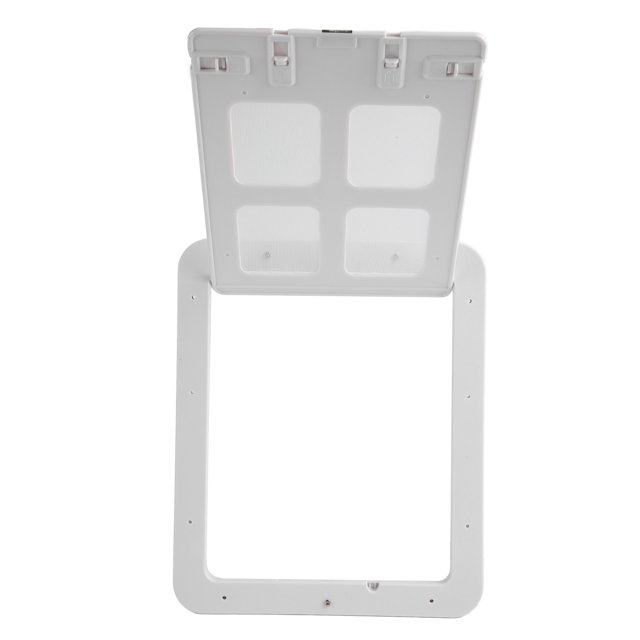 Puerta mosquitera para mascotas Bling Bling plástico sin rebabas color blanco L