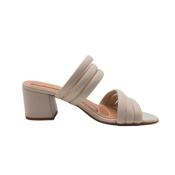 Strappy Off White Heeled Sandals