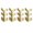 B #3, variant on Vintage Metal Corner Protectors | Solid Brass Socket Corner Guards | Decorative Wall & Furniture Protection | 4-Piece Set for Tables Desks Cabinets