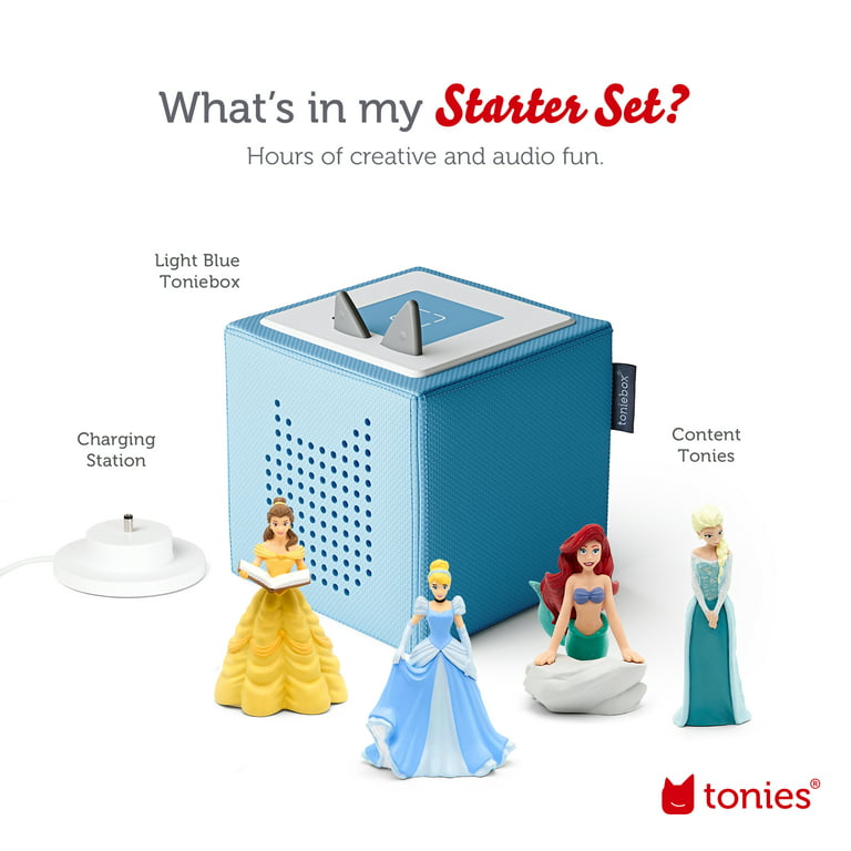 Tonies Disney Pixar Toniebox Audio Player Bundle with Woody, Lightning  McQueen, Nemo, and Mater, for Kids 3+, Red