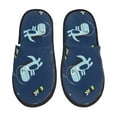 thumbnail image 1 of Fotbe Space Dinosaur Pantuflas Peludas para Mujer con Estampado, Zapatillas de Peluche, Zapatos de Invierno para Casa, Uso Interior y Exterior-Medium, 1 of 8