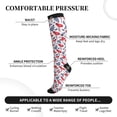 thumbnail image 3 of Lsque Forest Mushrooms1 Pattern Sport Compression Socks for Men & Women 15-20 mmHg Knee High Nurse Pregnant Running Medical and Travel Athletic, 3 of 6